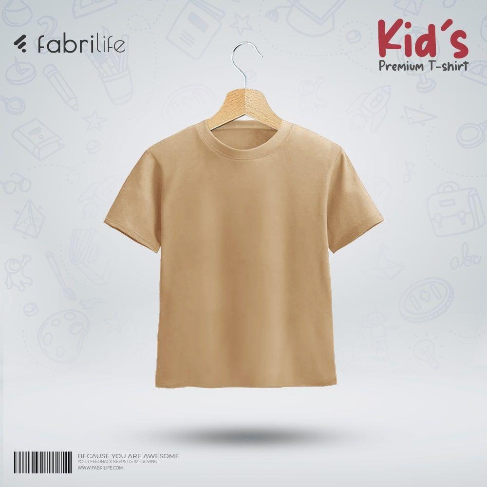 Kids Premium Blank T-Shirt - Tan