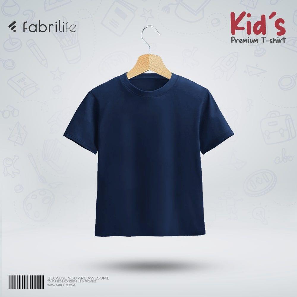 Kids Premium Blank T-shirt -Navy