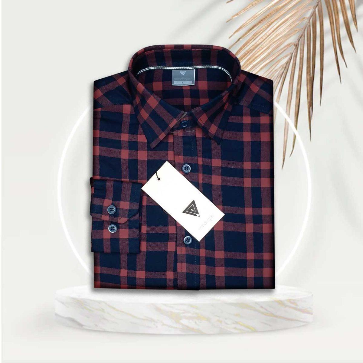 Casual Red Check Shirt