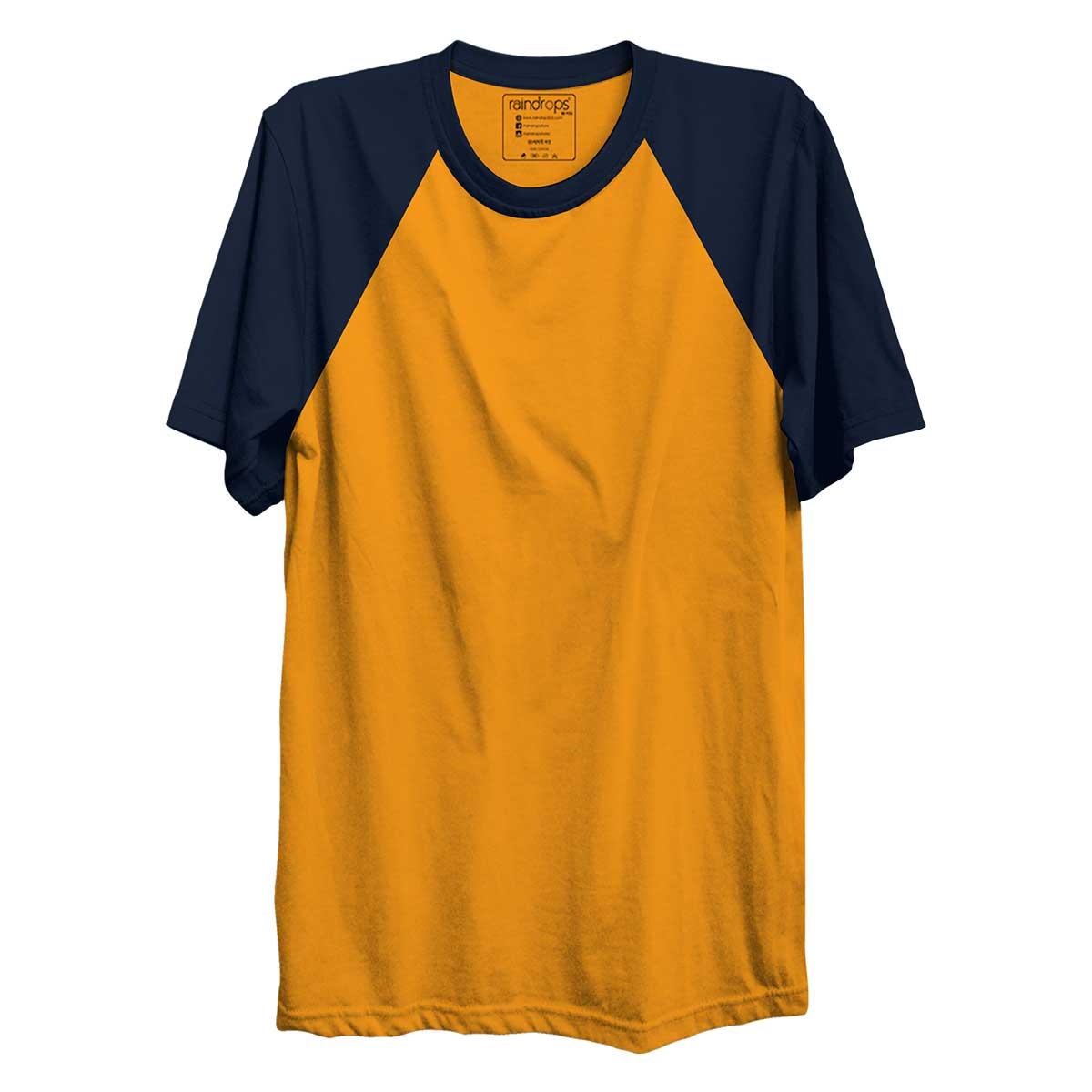 Raglan | Orange Yellow | Navy Blue