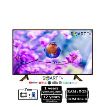 Vikan 32 Inch Ram 2 GB Rom 16 GB Android Smart Wi-Fi Hd Led Tv 4K Supported