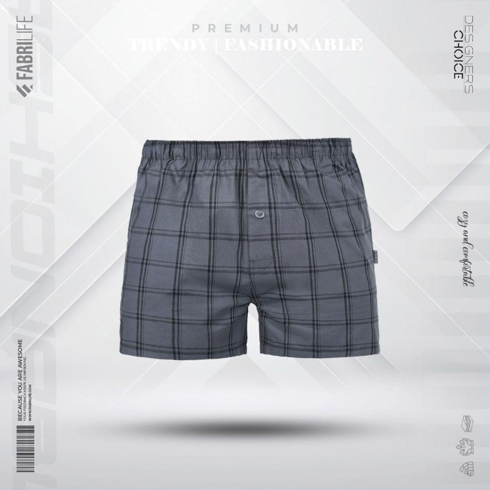 Mens Premium Woven Boxer Shorts - Junior Carbon