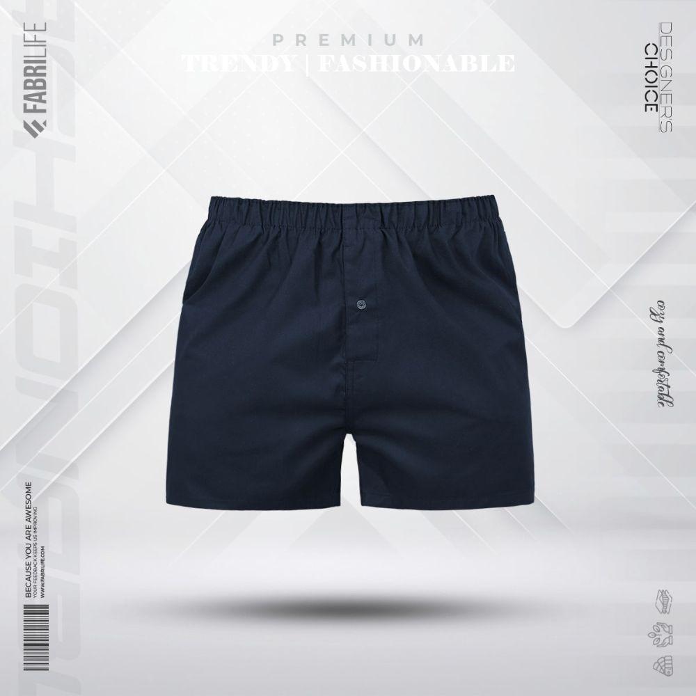 Mens Premium Woven Boxer Shorts - Junior Navy