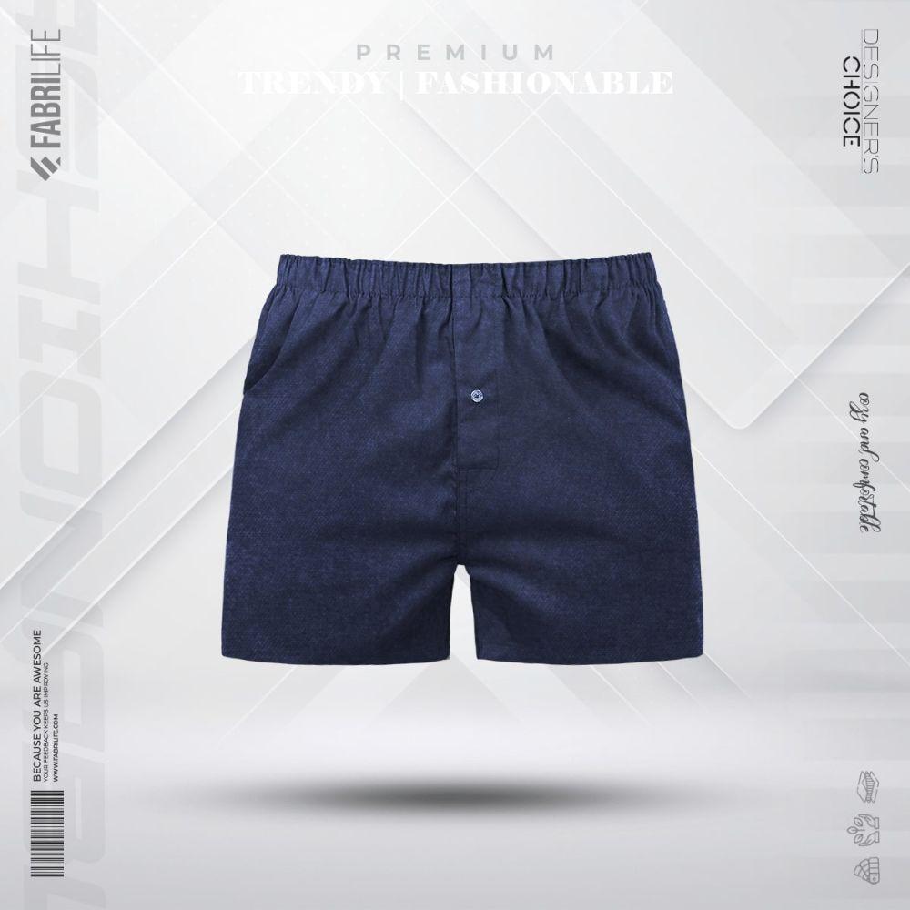 Mens Premium Woven Boxer Shorts - Junior Denim