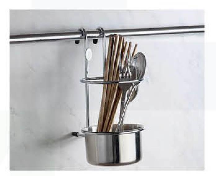 WELLMAX WCWS 426 Creative Kitchen Household Rack Chopsticks Wall Mounted Stainless Steel