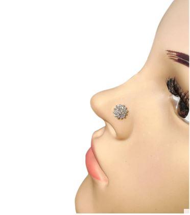 Kadam Diamond Nose Pin - SAJ -EVC -DN -06