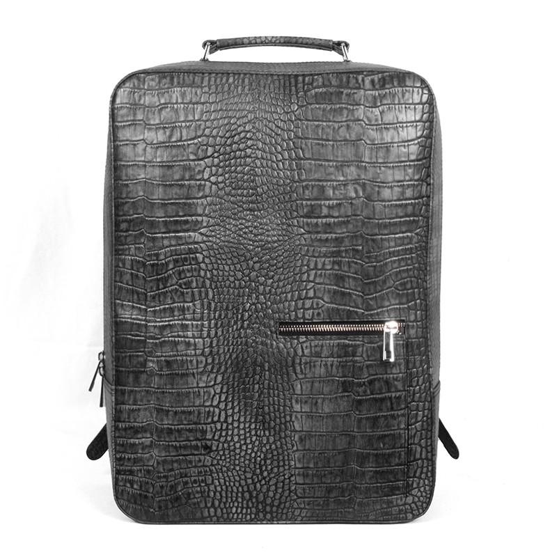 Premium Leather Croco Pattern Backpack SB-BP127