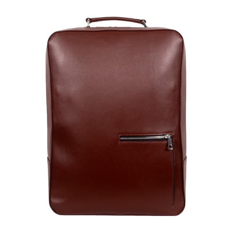 Maroon Premium Leather Square Backpack SB-BP128