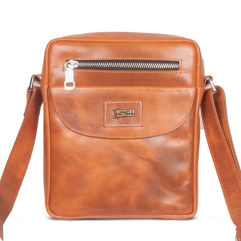 Oil Pull Up Premium Leather Messenger Bag SB-MB58
