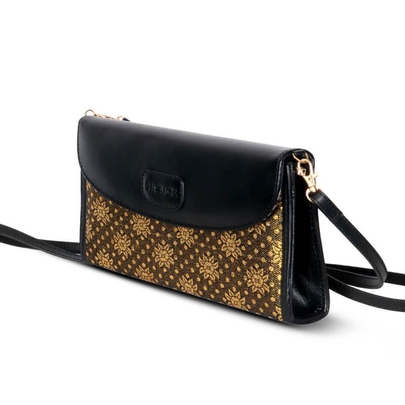 Slick Fashionable Ladies Handbag SB-HB526 Black-Lime