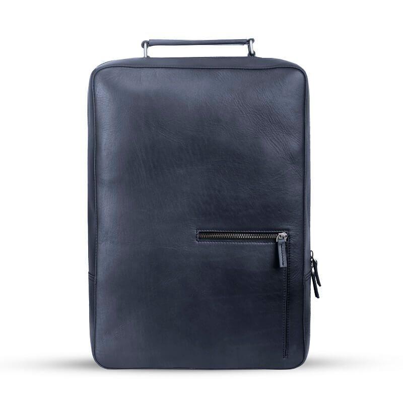 Antique Grey Premium Leather Square Backpack SB-BP103