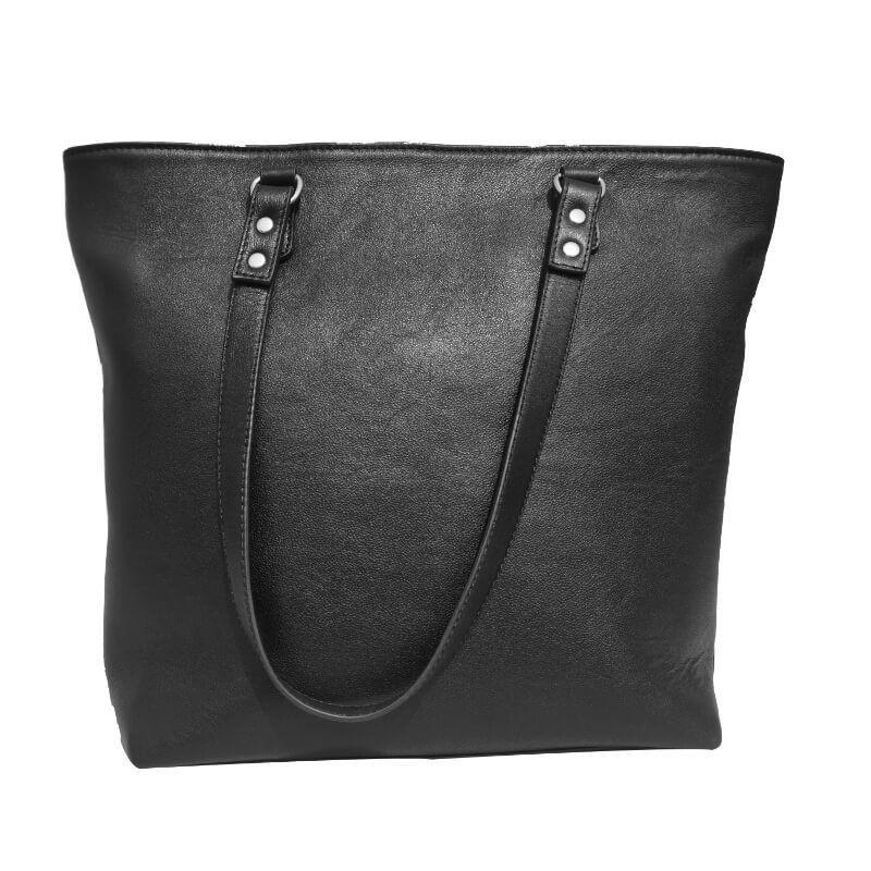 Black Leather Tote Bag SB-LG208