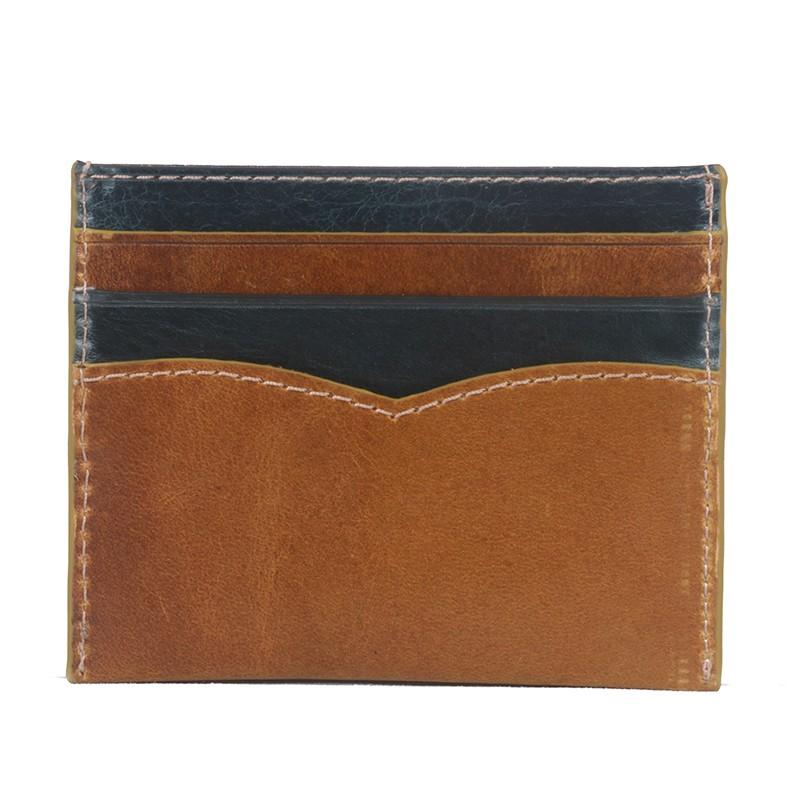 Genuine Leather Slim Pocket Credit Card Holder Wallet SB-CH01