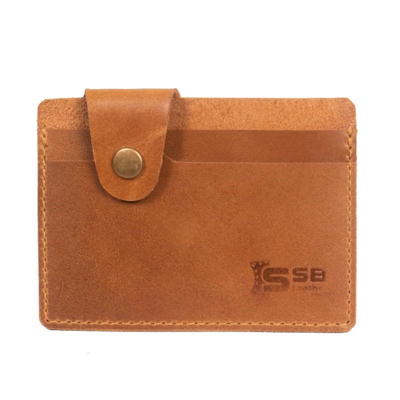 Genuine Leather Slim Pocket Credit Card Holder Wallet SB-CH03