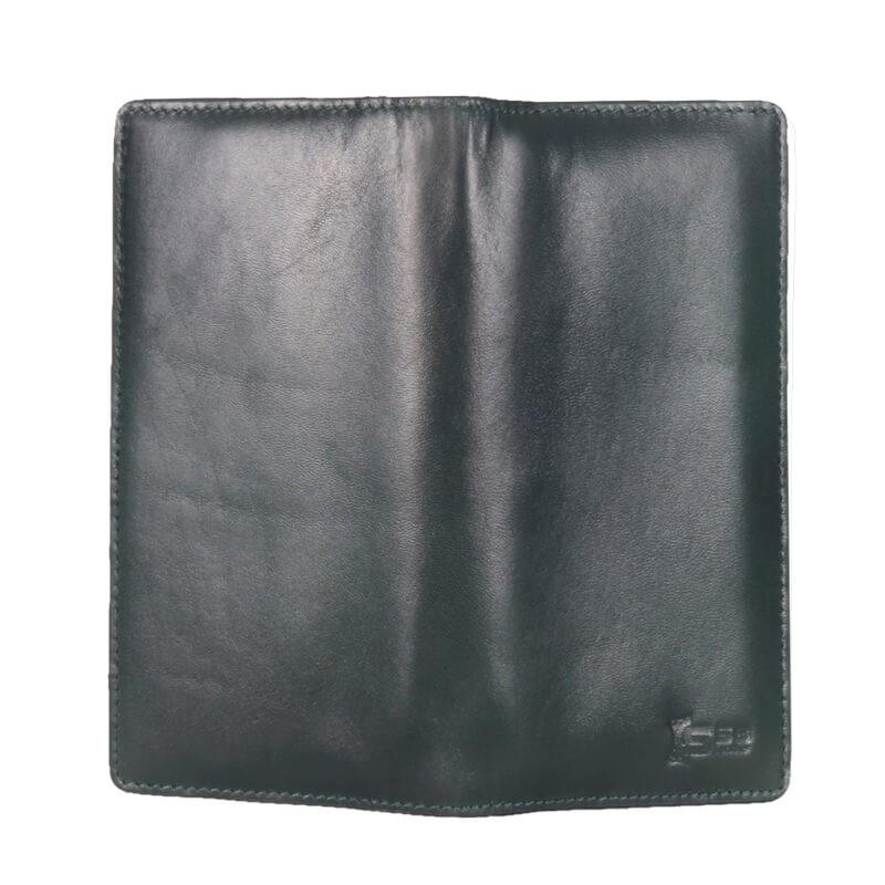 Olive Green Smooth Durable Long Leather Wallet SB-W149
