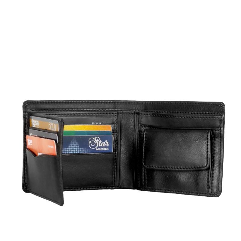 Black Executive Soft Leather Premium Wallet SB-W143