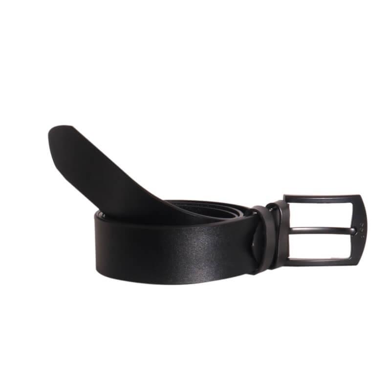 Black SSB Leather Belt for Men SB-B73