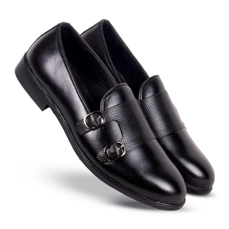 AAJ Premium Genuine Leather Dress Shoes SB-S305 Black