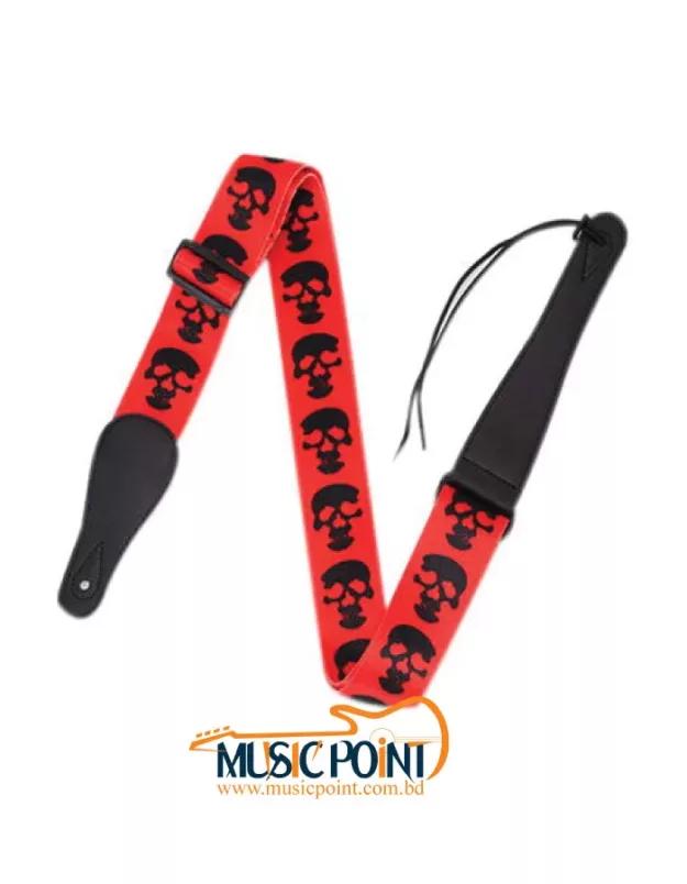 Fully Adjustable Polyester Guitar Belt Guitar Strap for Electric Bass Guitar-Red
