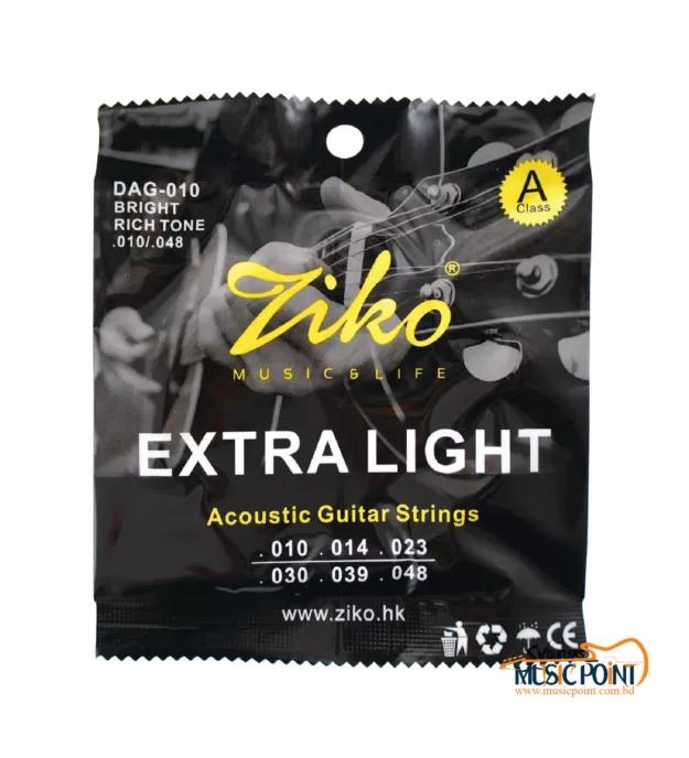 Ziko Custom Light Acoustic Guitar strings DAG-010 (6 Strings)