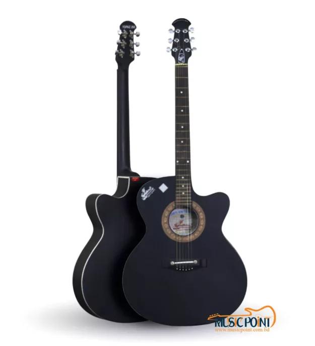 Signature Topaz 265 Acoustic Guitar Black –(Indian)
