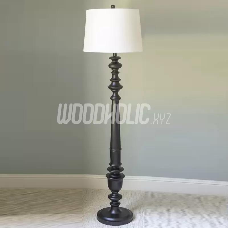 Wooden Traditional Floor Lamp