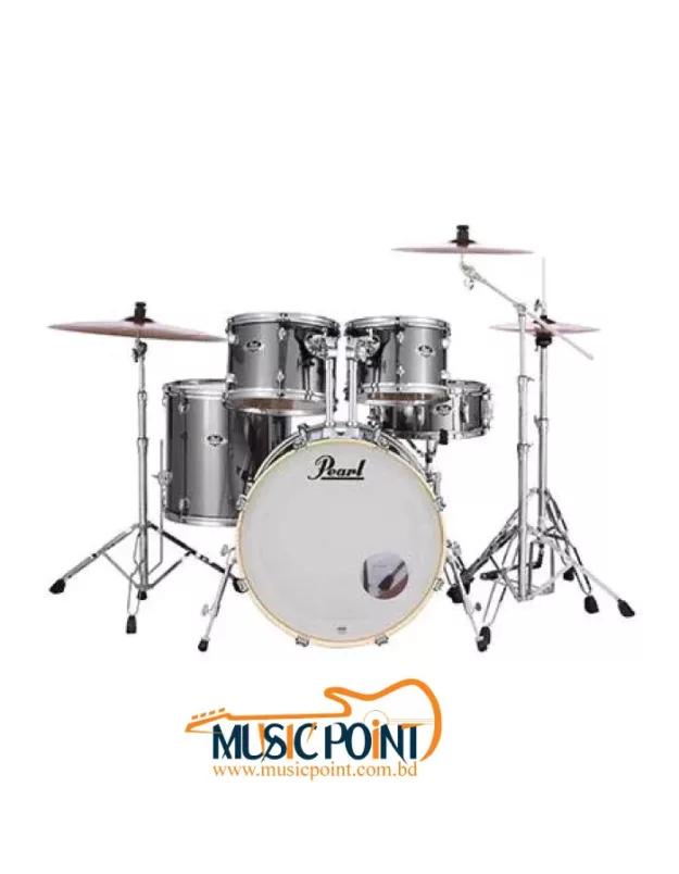 Pearl EXX725SP/C-21 Export EXX 5-Piece Shell Pack (2218B/1007T/1208T/1616F/1455S), Smokey Chrome