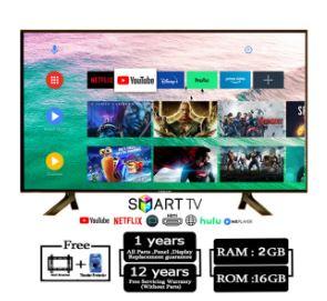 Vikan 40 Inch Android Smart Wifi Tv Hd Led Tv 4k Supported Ram 2 gb Rom 16 gb