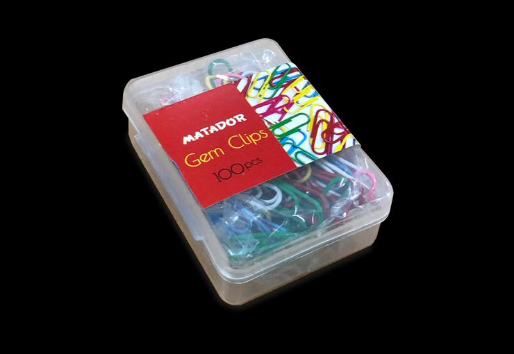 Matador Gems Clip – 100pcs (Plastic Box)