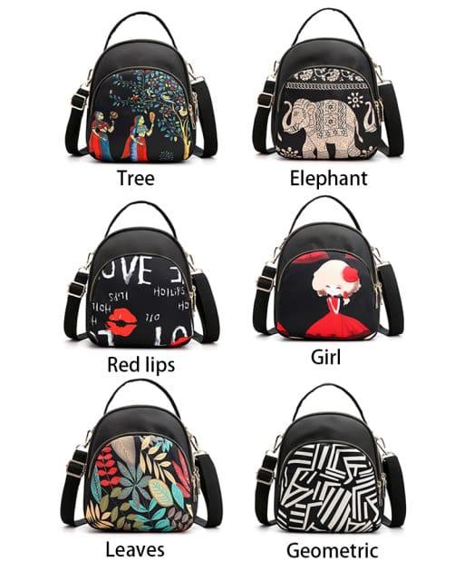 New Trendy Fashion Printing Mini Backpack for Women
