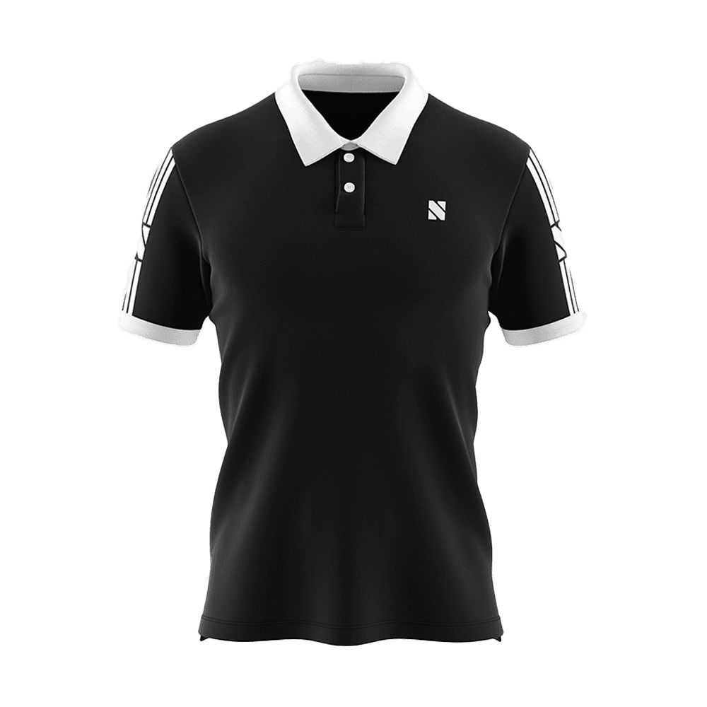 Lanys Polyester PK Half Sleeve Polo Shirt - Black - 1111