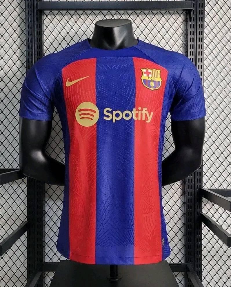 Barcelona Home Kit Player Edition 23/24 Season Short Sleeves Football Jersey