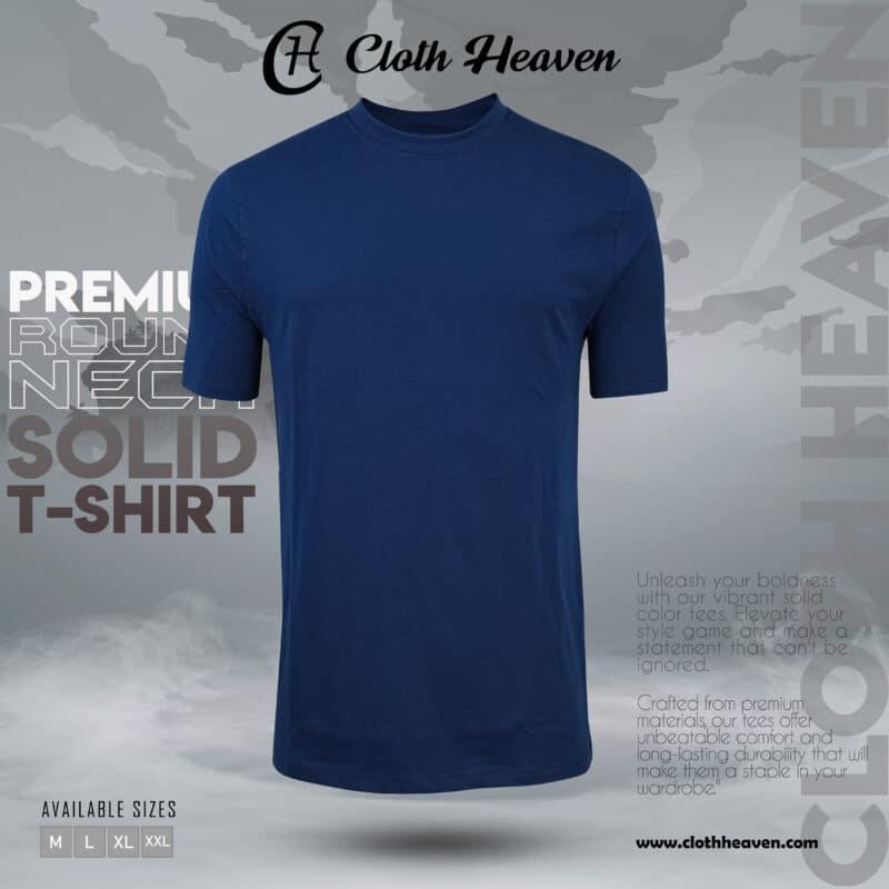 Blue color premium T-shirt