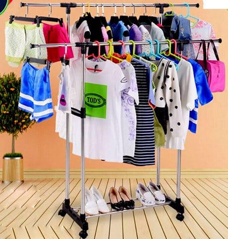 folding-double-clothes-rack-shoe-rack