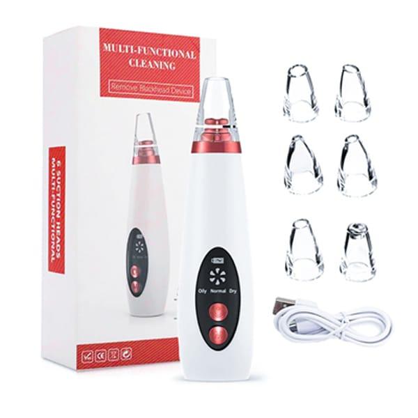 Dermasuction Reduce Blackheads And Impurities Powerfull Pore Vacuume 6 Suction Heads (for Women and Men)