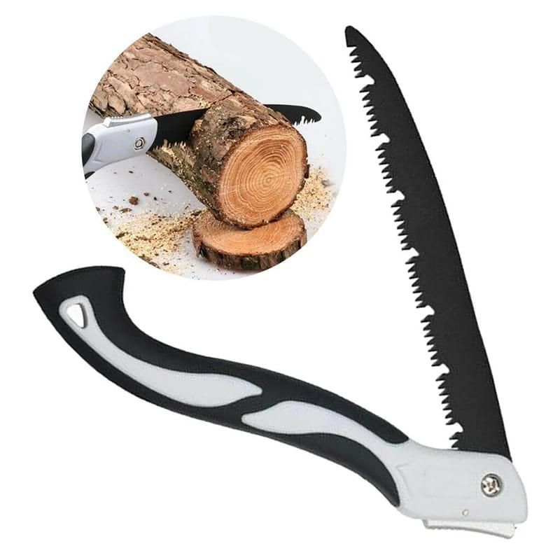 Compact Folding Pruning Saw Triple Cut Branch Wood Sawing Trimming Garden Tools