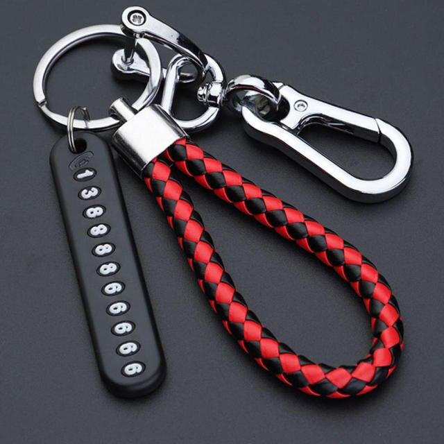 Car Keyring High Quality Anti-Lost Stainless Steel With Phone Number Card