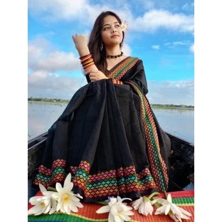 Black Saree for Plus Size Women with Fashionable Design
