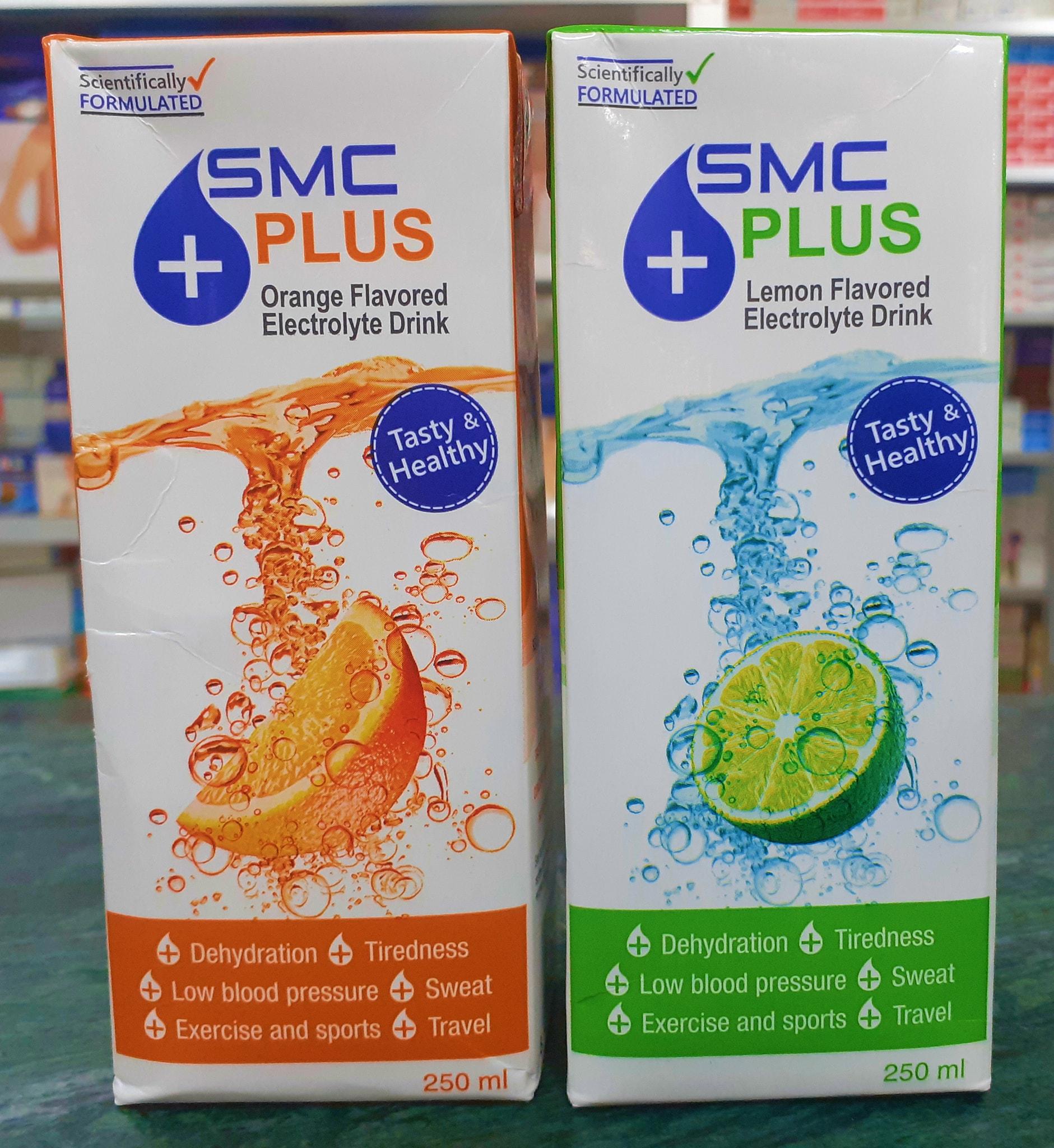 SMC Plus Electrolyte Drinks Lemon and Orange Flavored 250ml