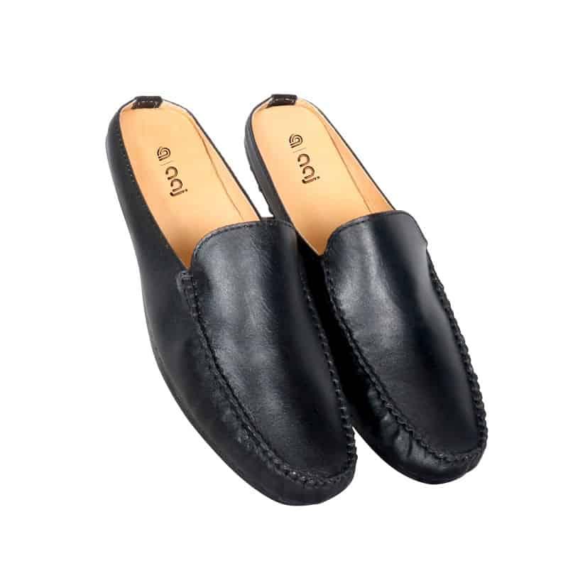 SSB Leather Plain Leather Half Shoes