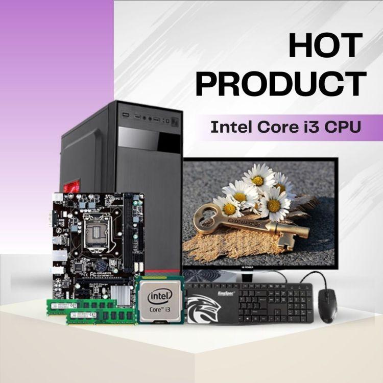 Full Desktop Computer (Intel Core i3 4th Gen. / Ram 8GB DDR3 / Rom 256GB SSD / 19" LED Monitor / Windows 10 / with Keyboard & Mouse - (CSDP23-4006)
