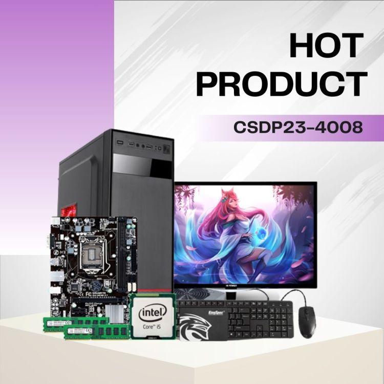 Full Desktop Computer (Intel Core i5 4th Gen. / Ram 8GB DDR3 / Rom 128GB SSD / 17" LED Monitor / Windows 10 / with Keyboard & Mouse - (CSDP23-4008)
