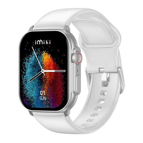 IMILAB Imiki SF1 Curved 2.01" AMOLED Calling Smart Watch Metal Body - Silver