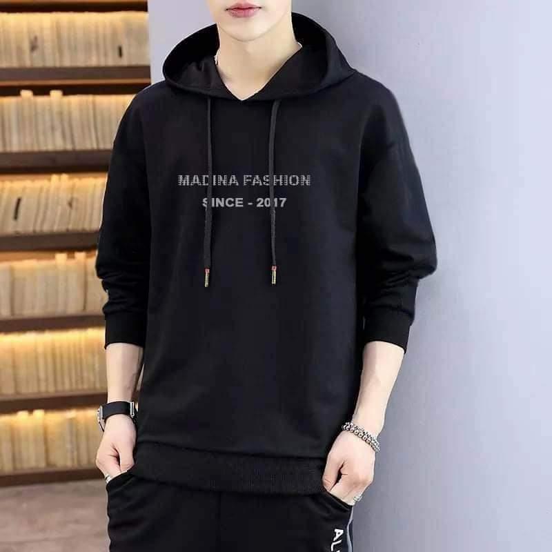 stylish-casual-hoodies Black colour