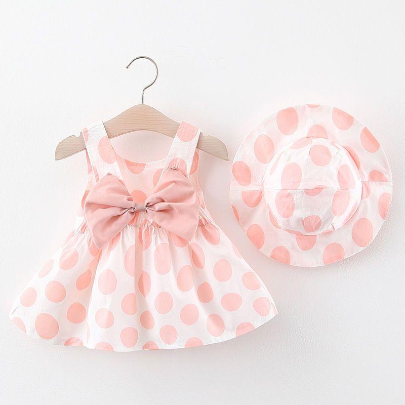 New Style Lovely Printed Baby Girl Dress With Hat ( 3 Month To 1 Years)