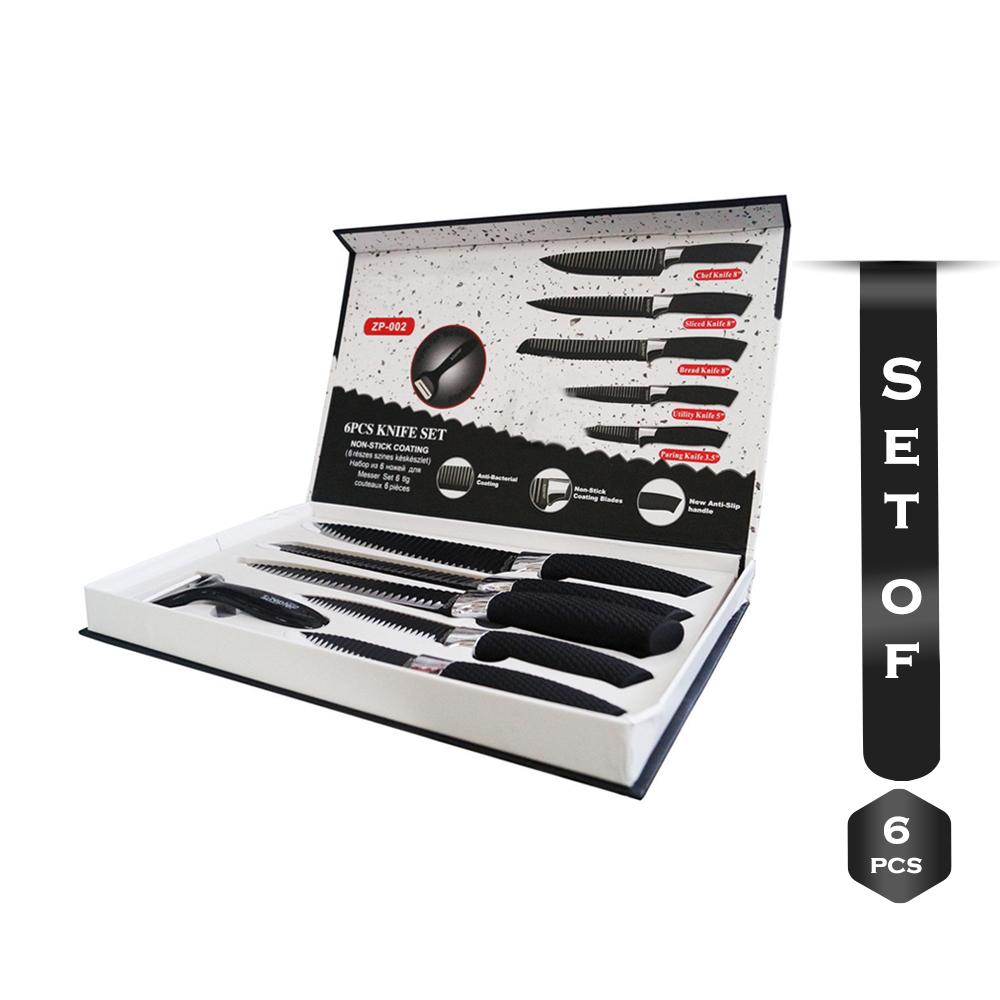 Set Of 6 Pcs Zepter ZP-002 Stainless Steel With Non-Stick Coating Knife Set