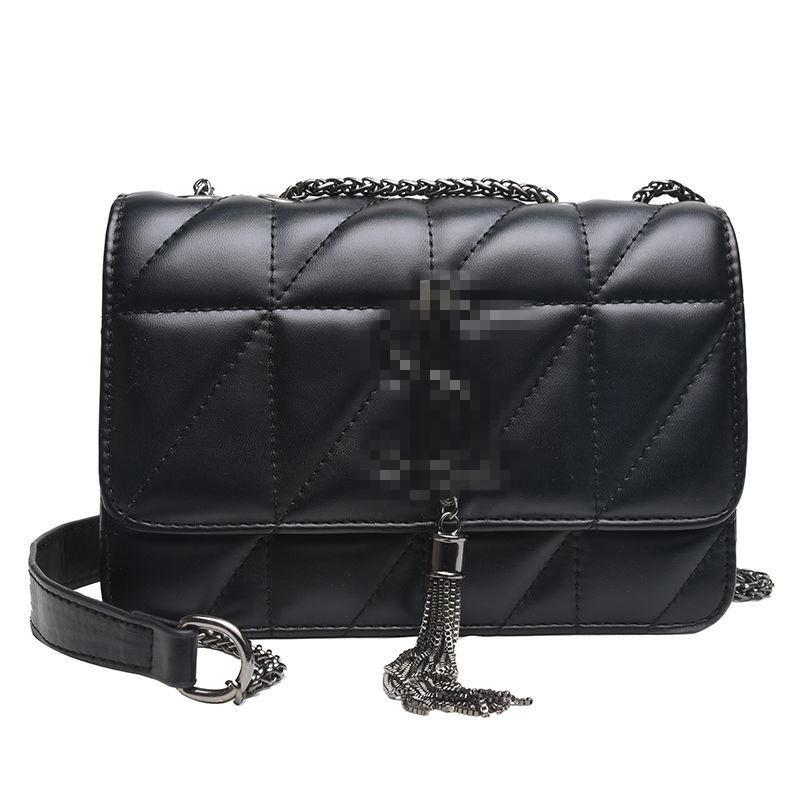 Best Price Fashionable Luxury Black Shoulder Messenger Handbag For Women