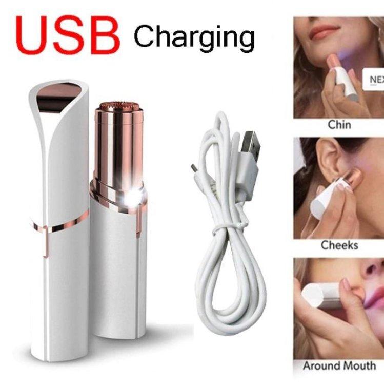 Rechargeable Laser Facial Hair Removal Appliances machine For Women / Girls Smooth Skin Painless Hair Eraser
