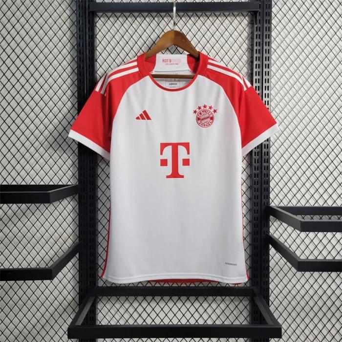 Bayern Munich Mesh Cotton Short Sleeve Home Jersey 2023-24 Season