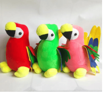 Parrot plush toy dolls 1 piece